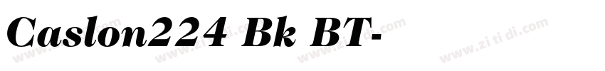 Caslon224 Bk BT字体转换